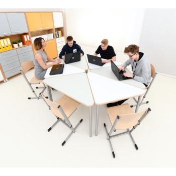 Dreieckige Tische MILA, Seite 80 cm (B9003)